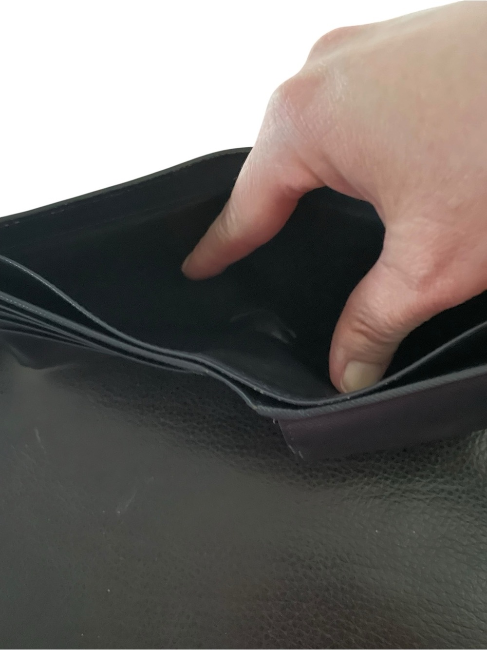 Authentic PRADA Saffiano Corner Bifold Wallet with Coin Pocket in Baltico Navy⁠ - Picture 4 of 15